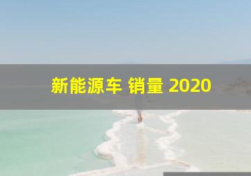 新能源车 销量 2020